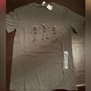 Christmas skeleton tee